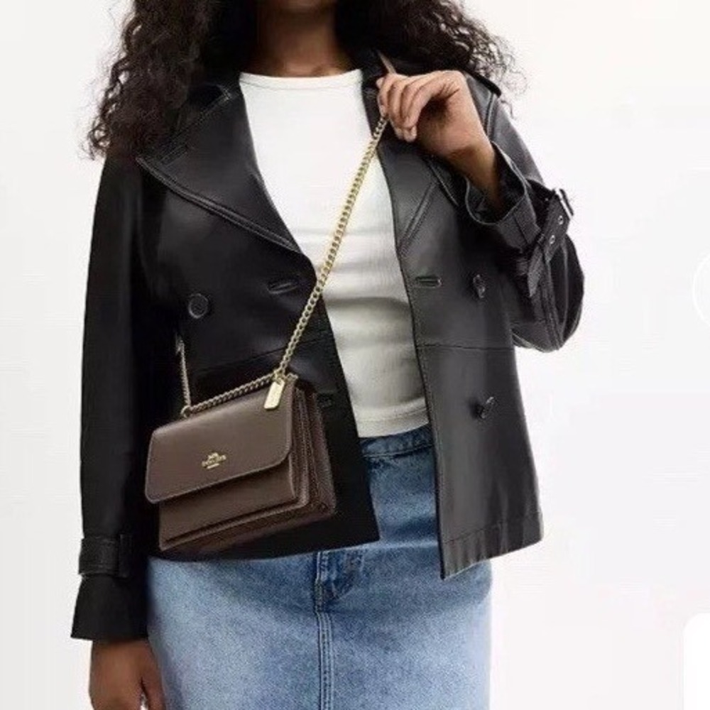 Coach Mini Klare Crossbody Shoulder Bag Refined Leather CBI23 Gold/Dark Stone